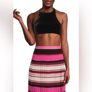 NEW Valentino Garavani Velvet Halter Crop Top